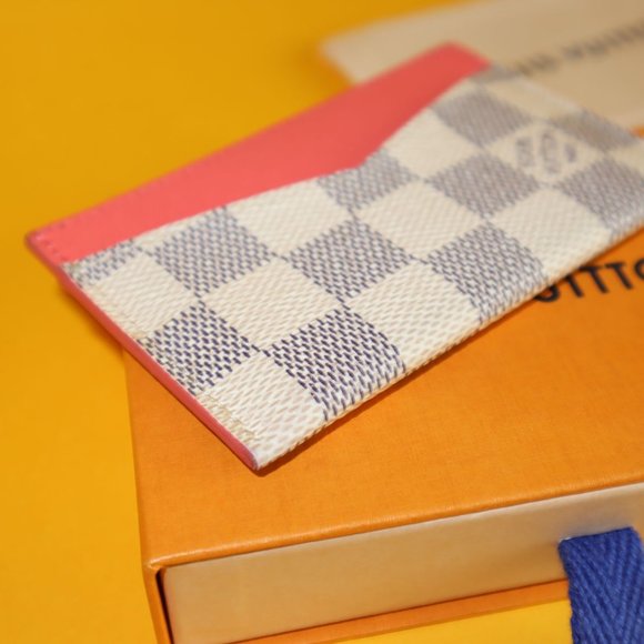 Louis Vuitton Damier Azur Daily Card Holder Rose Ballerine - Picture 3 of 8